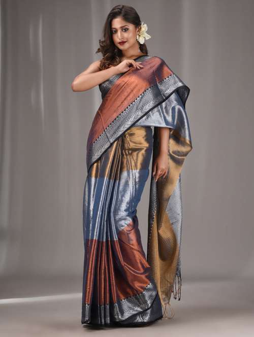 women's self design multi colored saree with blouse - 20322400 - Standard Image - 0