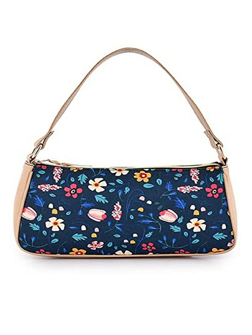 blue canvas hobo handbag - 20322561 - Standard Image - 0