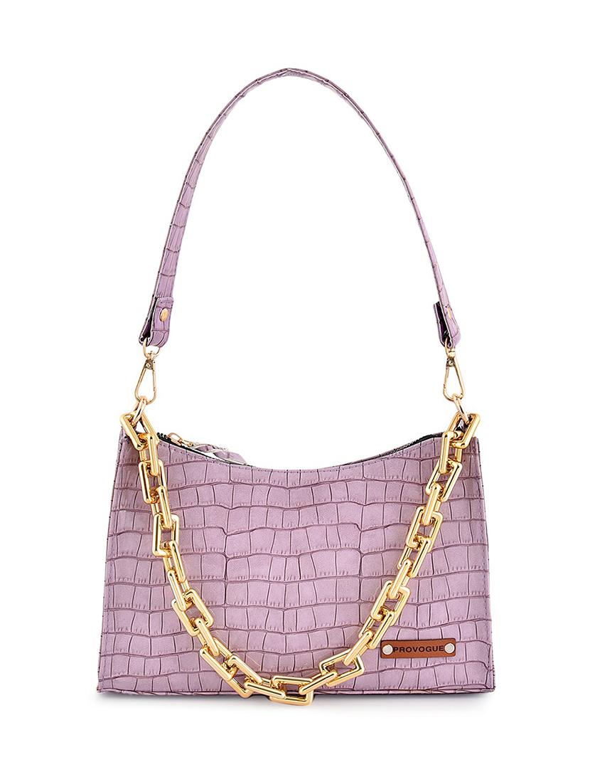 purple leatherette (pu) hobo handbag - 20322581 - Zoom Image - 0