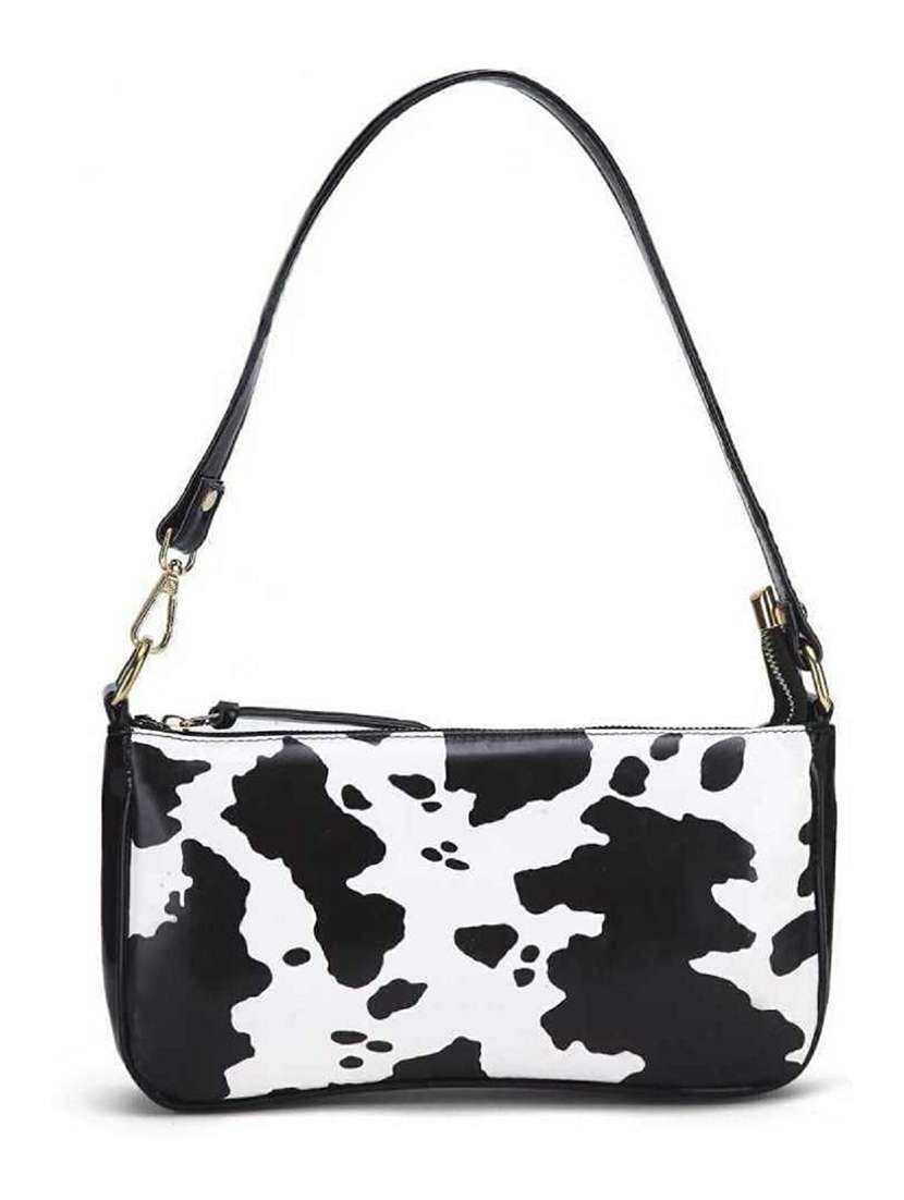 white leatherette (pu) hobo handbag