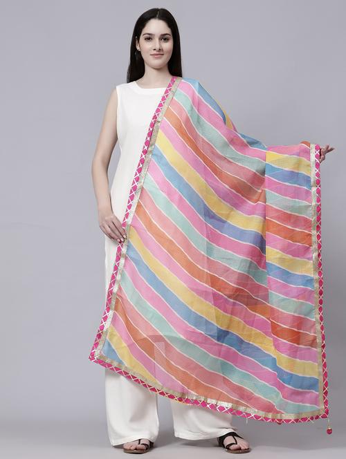 leheriya print dupatta  - 20322760 -  Standard Image - 0