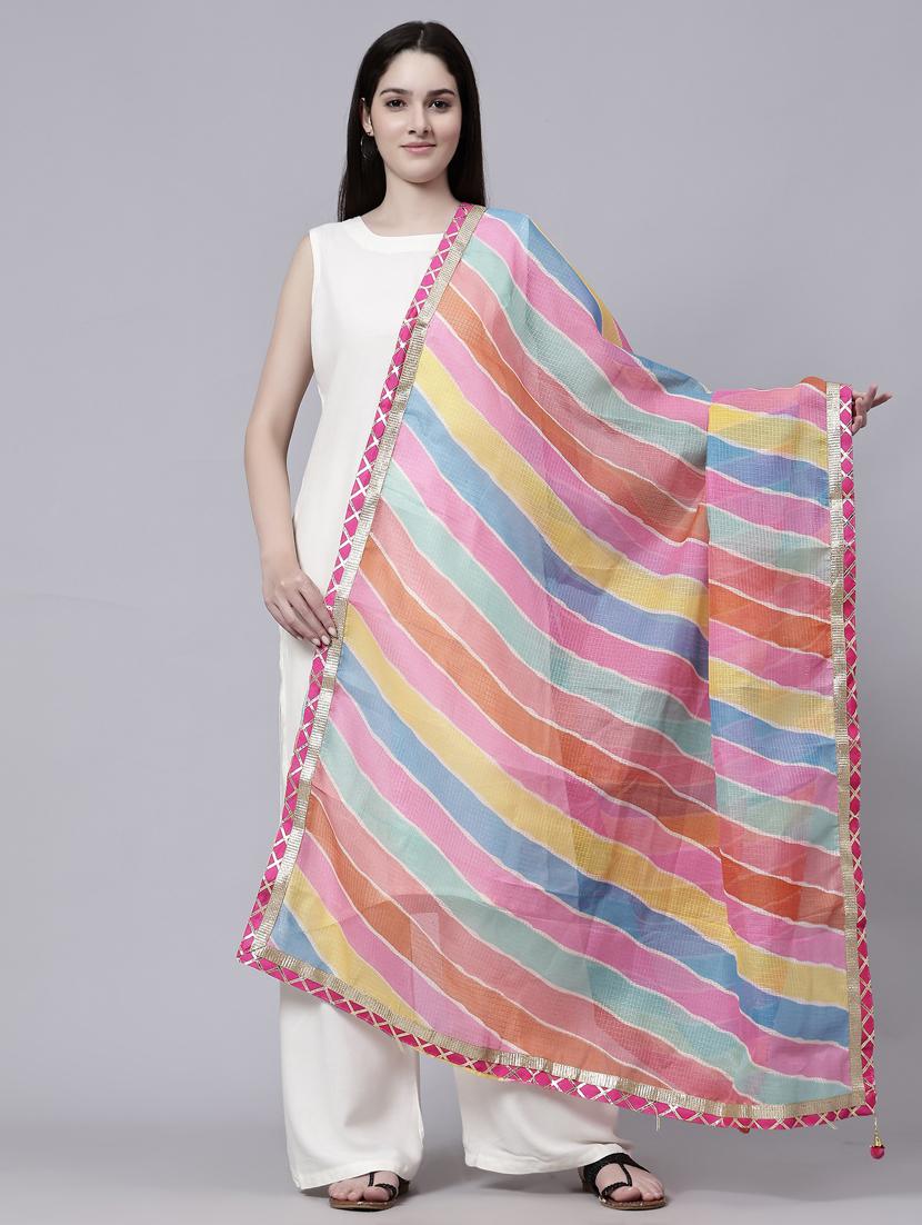leheriya print dupatta  - 20322760 -  Zoom Image - 0