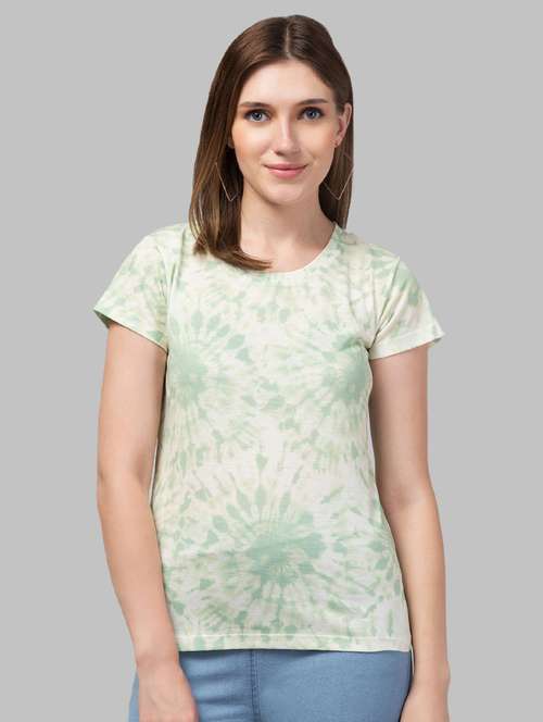 women's all over print round neck t-shirt - 20323083 - Standard Image - 0