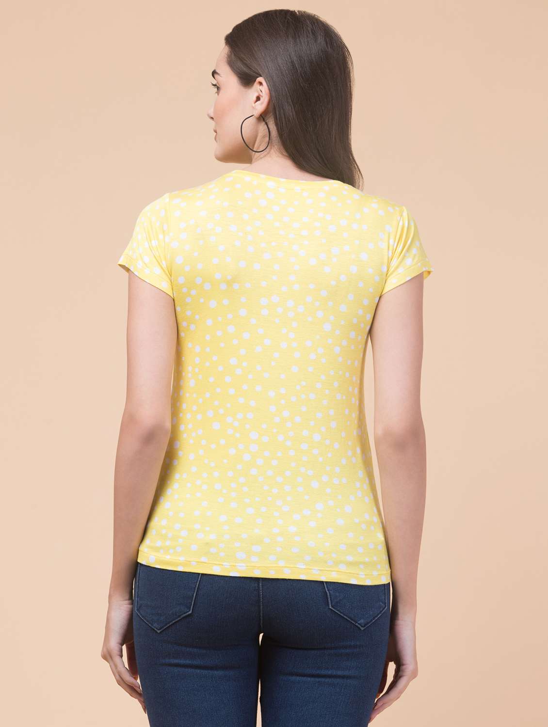 women's all over print round neck t-shirt - 20323086 - Standard Image - 1