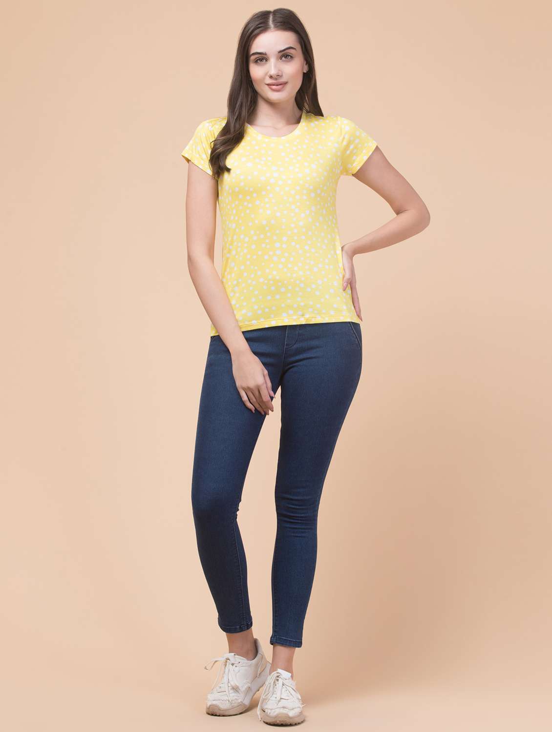 women's all over print round neck t-shirt - 20323086 - Standard Image - 4