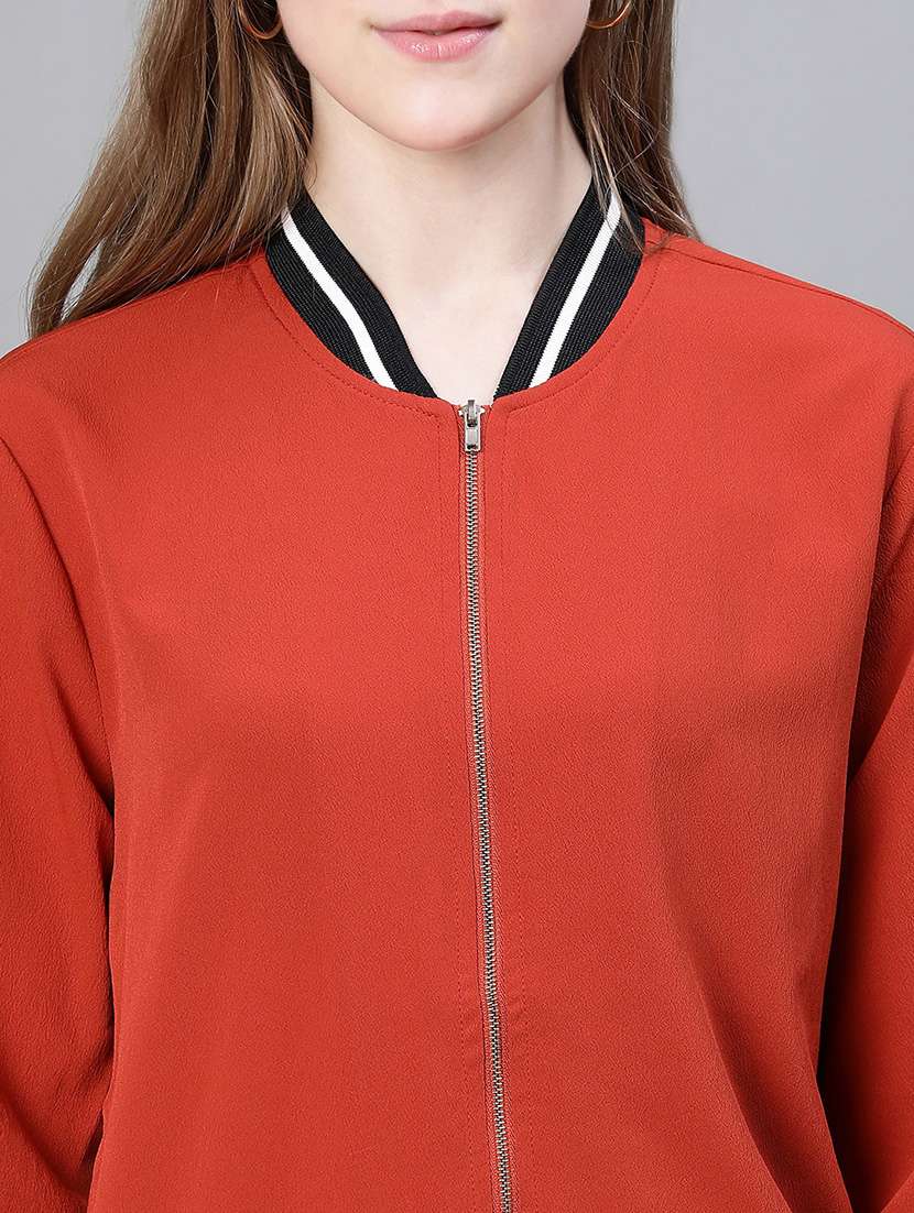 women red stripes bomber jacket - 20323092 -  Standard Image - 4