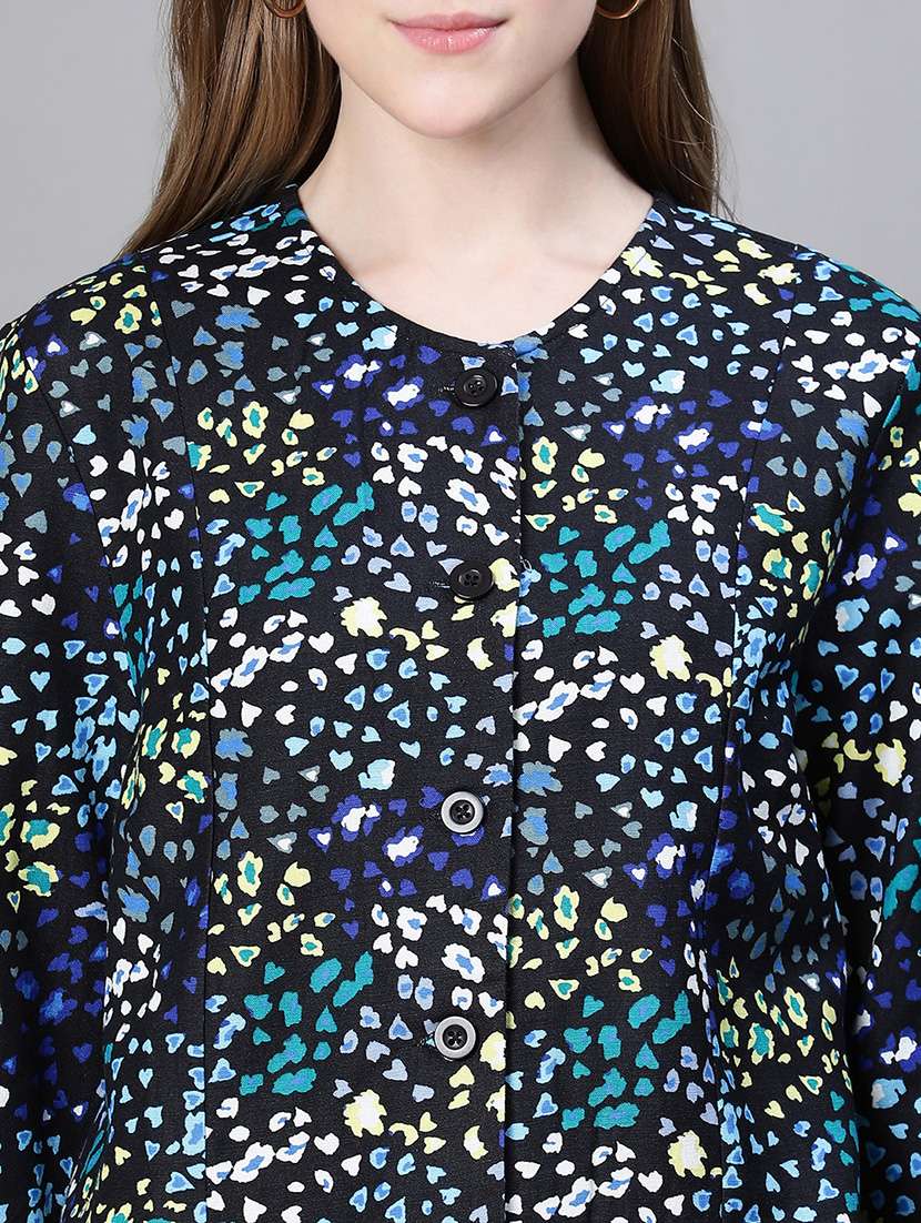 multi colored printed jacket - 20323095 - Standard Image - 4