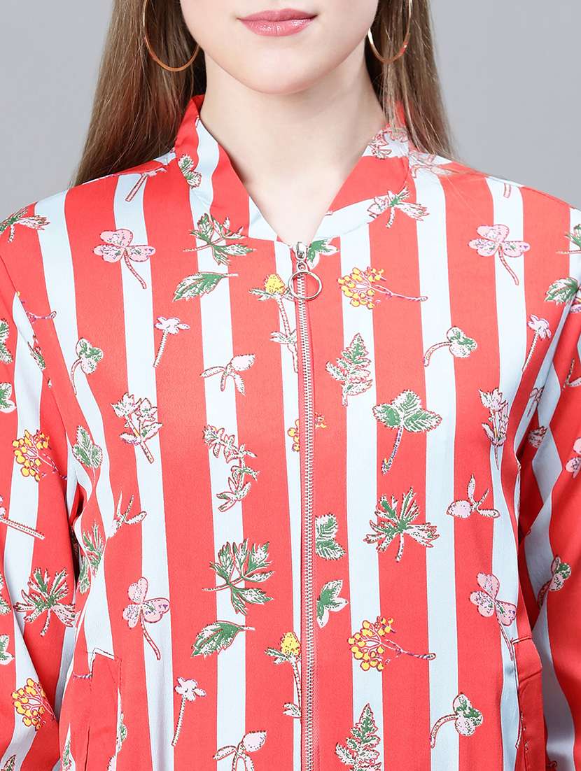  color block bomber jacket - 20323115 -  Standard Image - 4