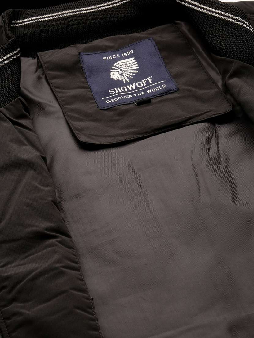 black nylon bomber jacket - 20325201 -  Standard Image - 6