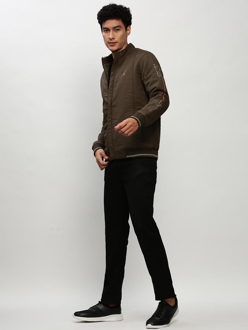 olive green nylon bomber jacket - 20325222 - Standard Image - 4