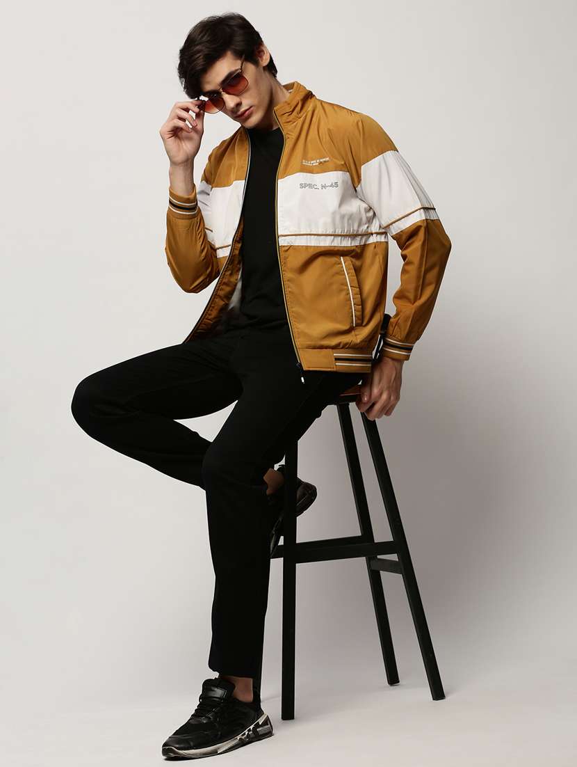 yellow nylon bomber jacket - 20325245 -  Standard Image - 4