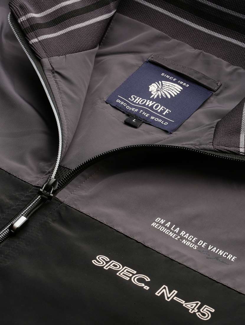 grey nylon bomber jacket - 20325247 -  Standard Image - 6