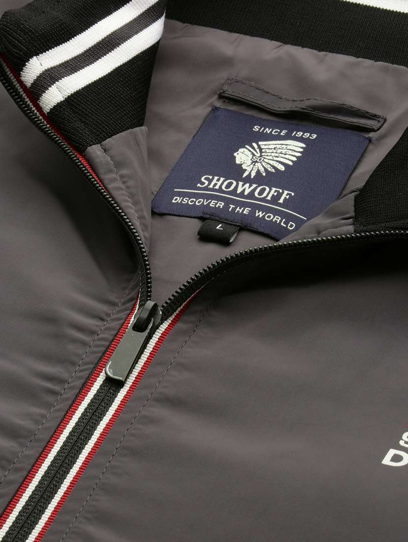 grey nylon bomber jacket - 20325248 -  Standard Image - 6