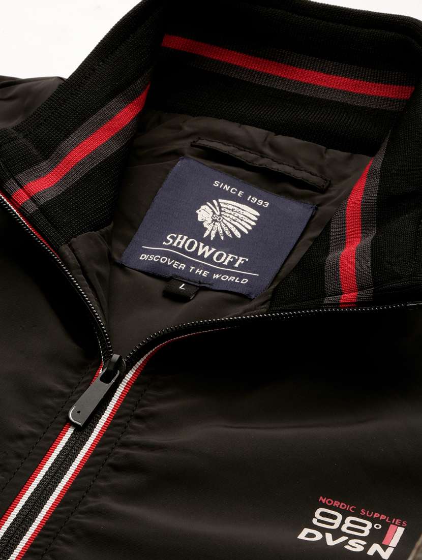 black nylon bomber jacket - 20325249 -  Standard Image - 6