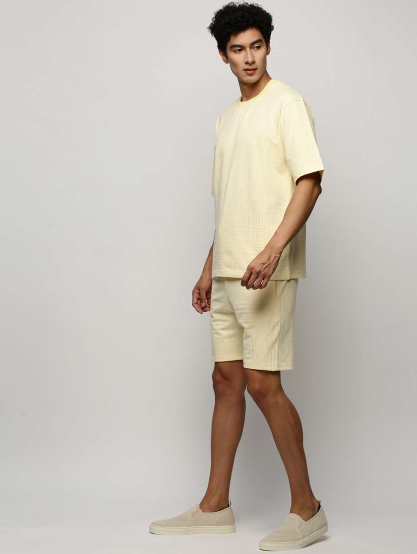 men round neck shorts & t-shirt co-ord set - 20325264 -  Standard Image - 1