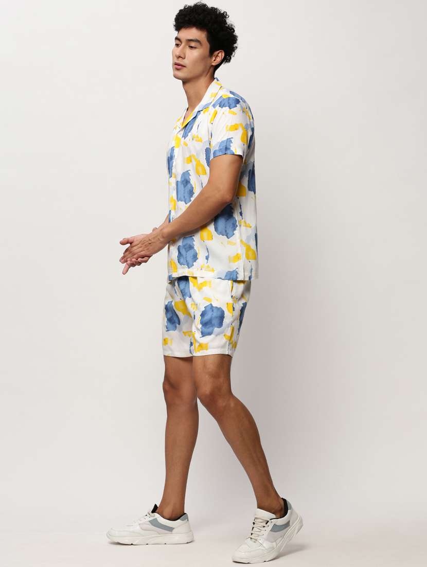white tie & dyed co-ord set - 20325278 - Standard Image - 1