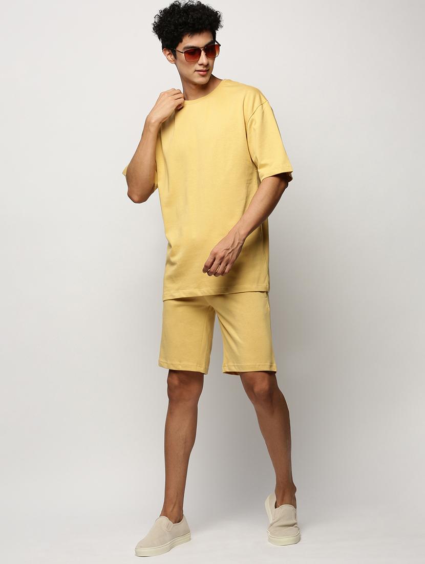 men round neck shorts & t-shirt co-ord set - 20325295 - Standard Image - 4