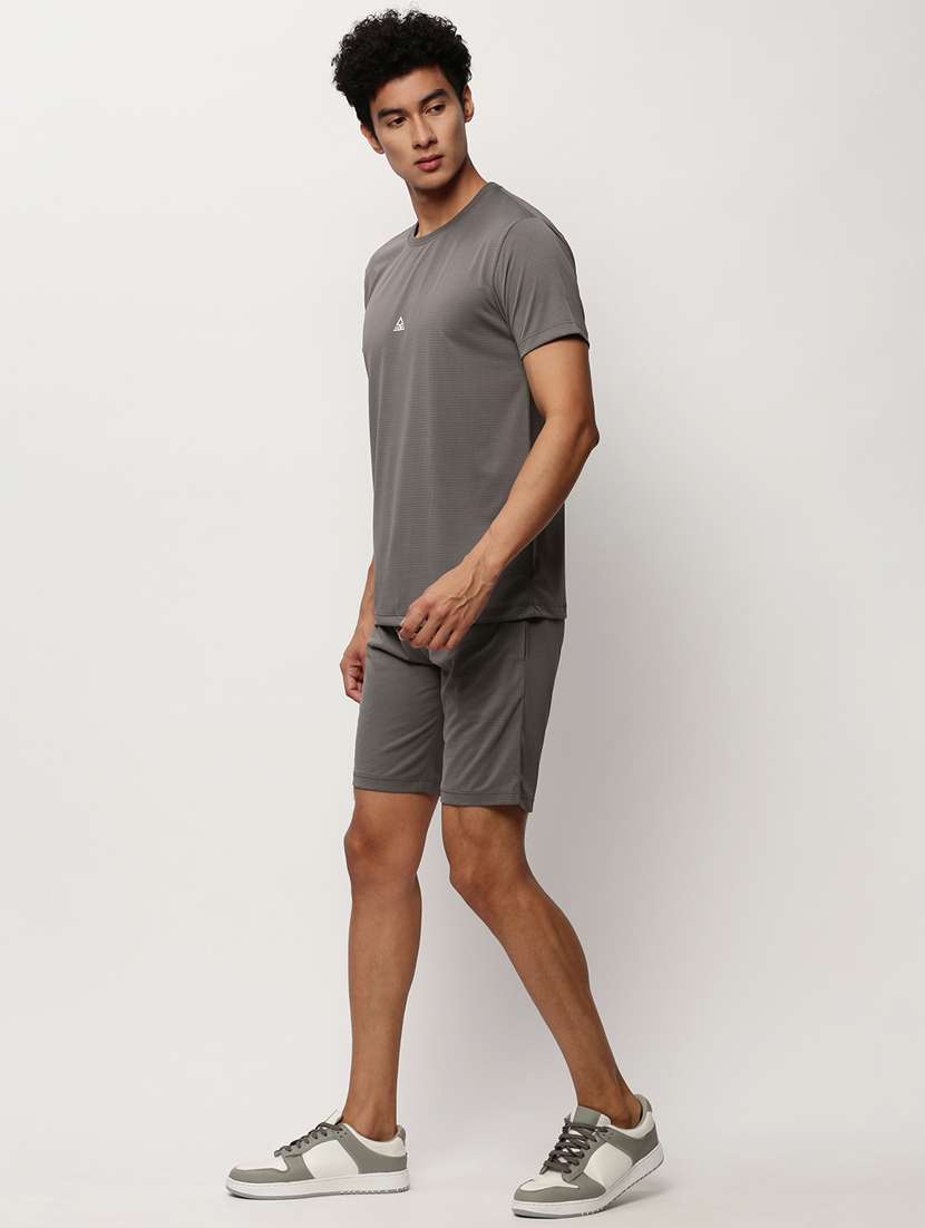 men round neck shorts & t-shirt co-ord set - 20325313 -  Standard Image - 1