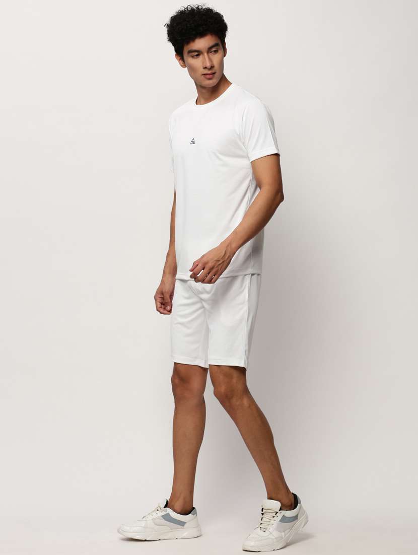 men round neck shorts & t-shirt co-ord set - 20325317 - Standard Image - 1