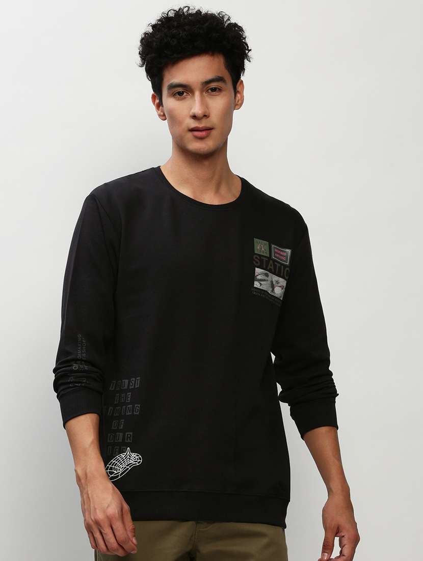 mens placement print sweatshirt - 20325335 - Zoom Image - 0
