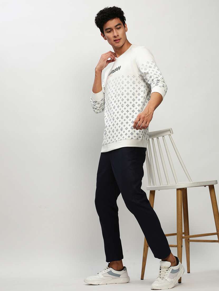 mens front print sweatshirt - 20325346 - Standard Image - 4