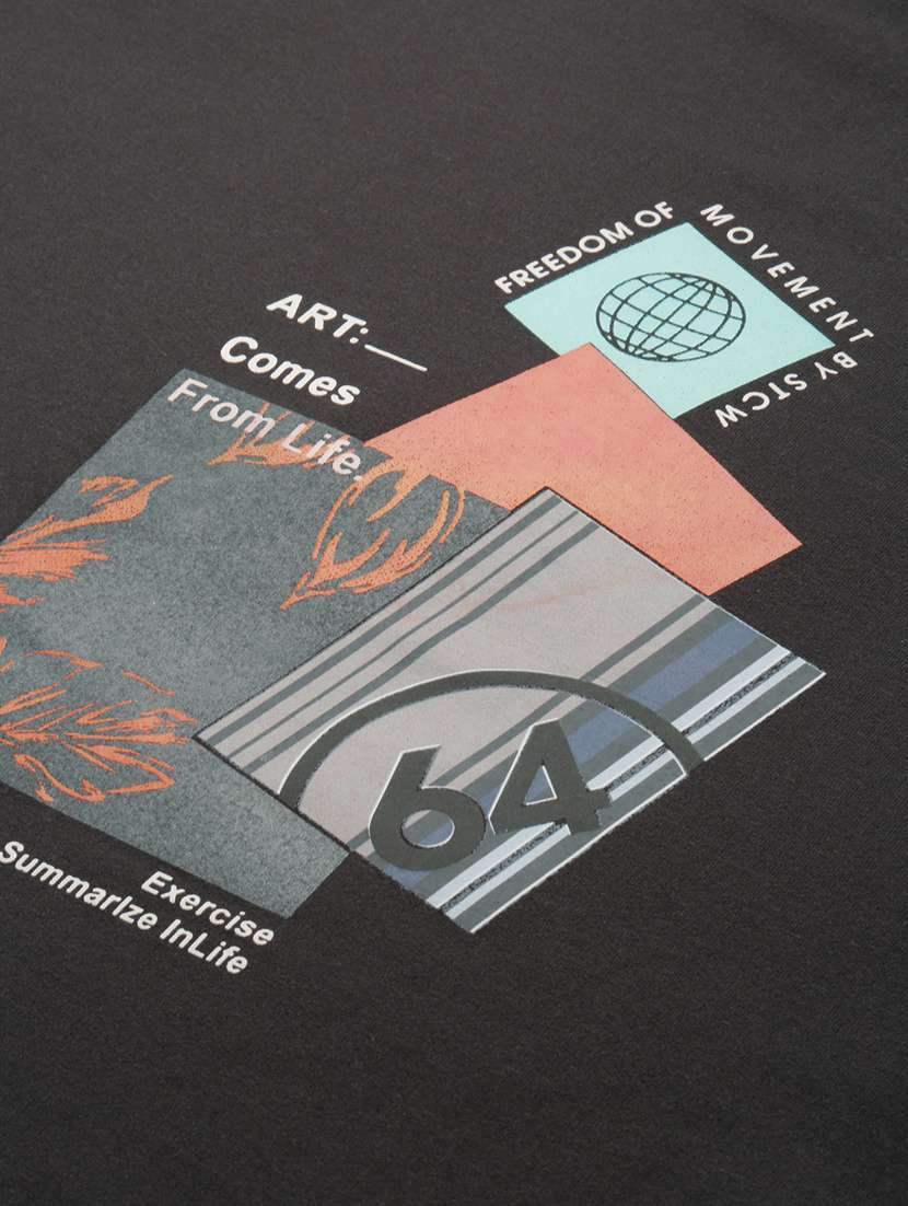 mens front print sweatshirt - 20325350 -  Standard Image - 6