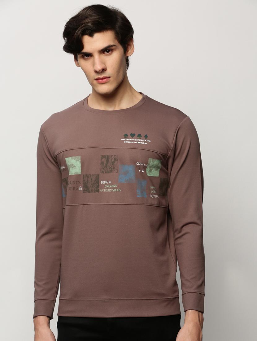 mens chest print sweatshirt - 20325363 - Zoom Image - 0