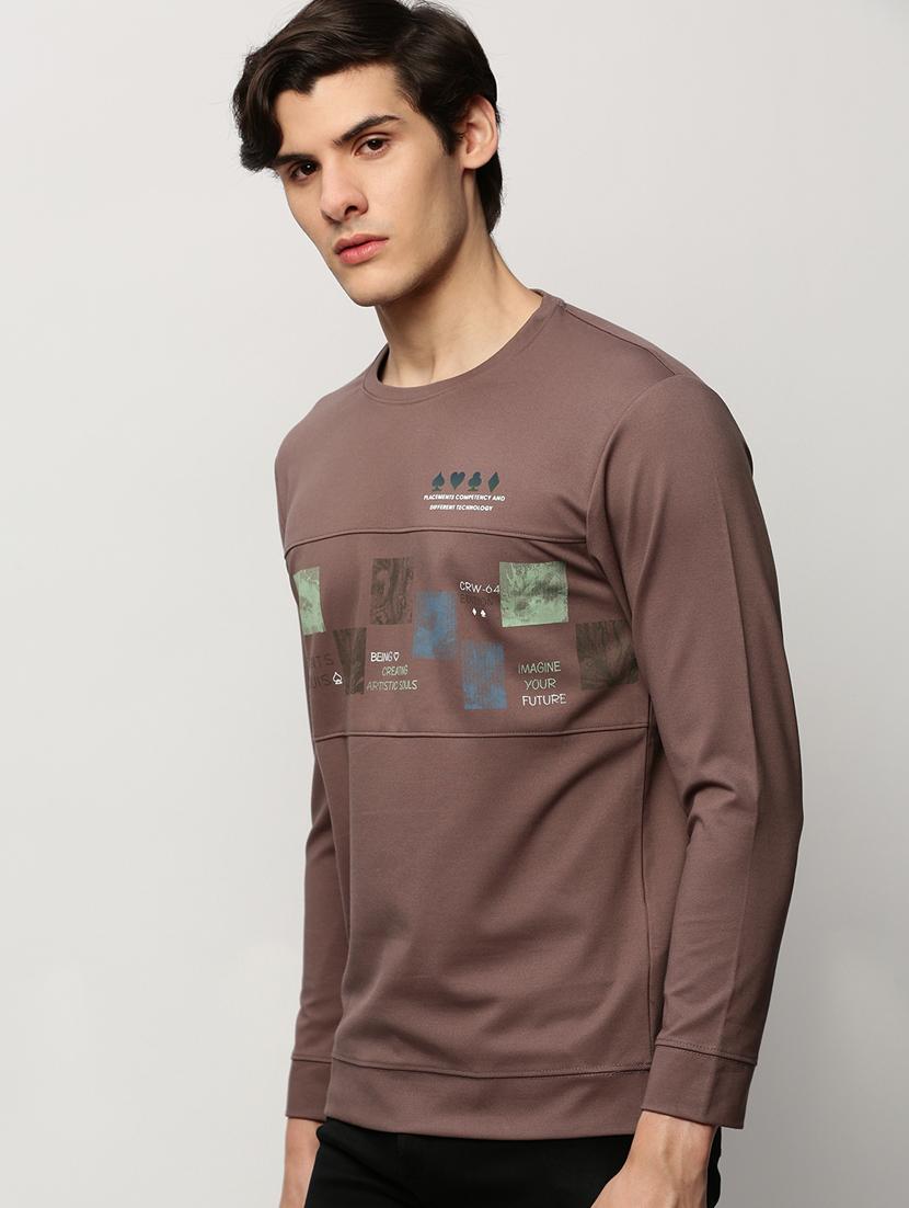 mens chest print sweatshirt - 20325363 - Standard Image - 1