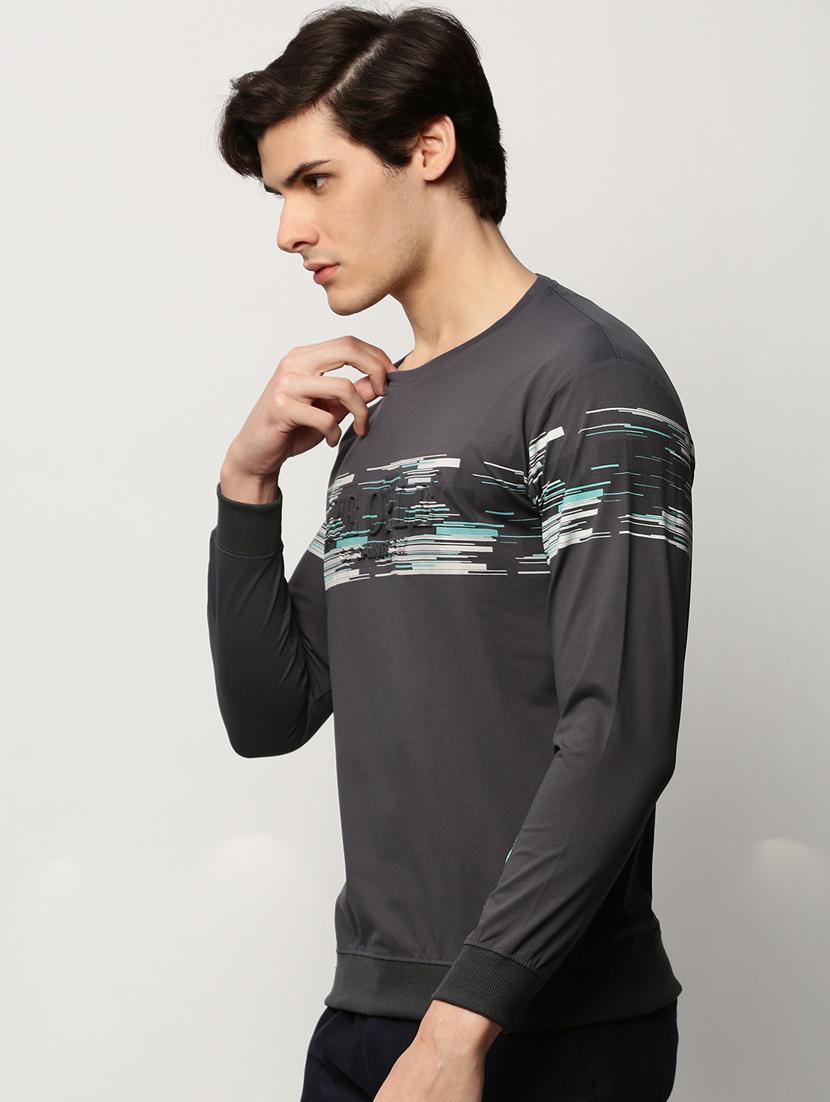 mens chest print sweatshirt - 20325370 - Standard Image - 1