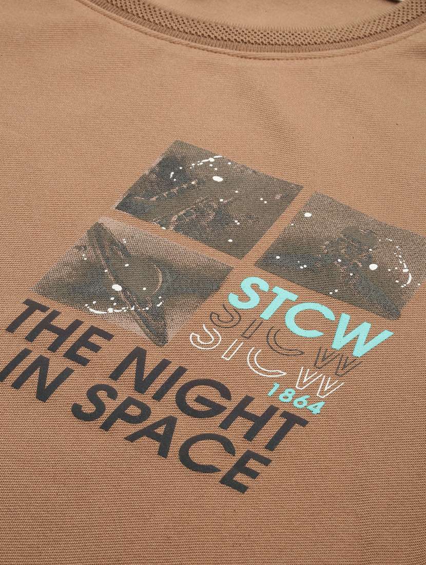 men long sleeves front & back printed sweatshirt  - 20325372 -  Standard Image - 6