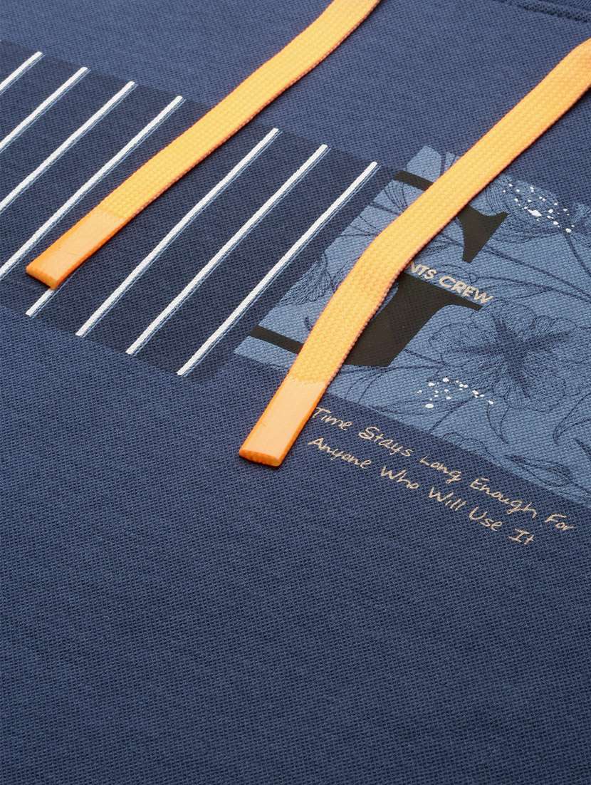 men blue cotton graphic regular sweatshirt - 20325386 -  Standard Image - 6