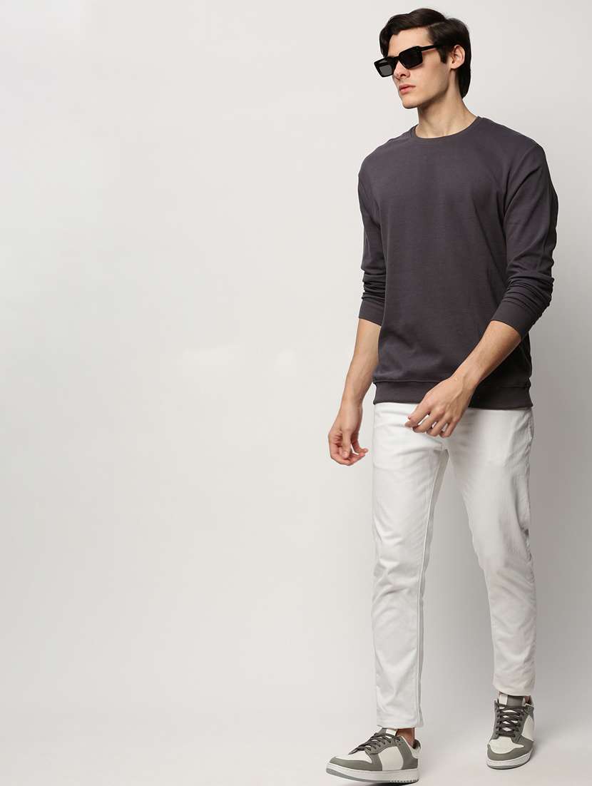 mens plain sweatshirt - 20325389 -  Standard Image - 4
