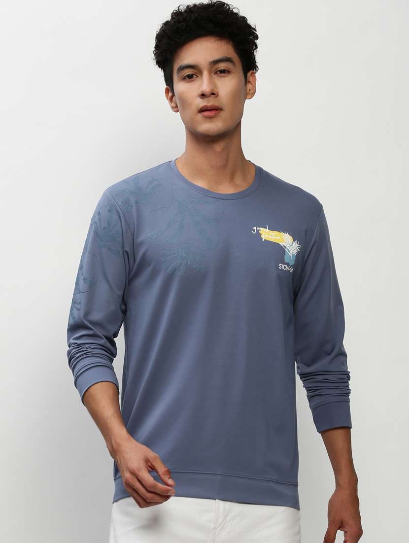 mens placement print sweatshirt