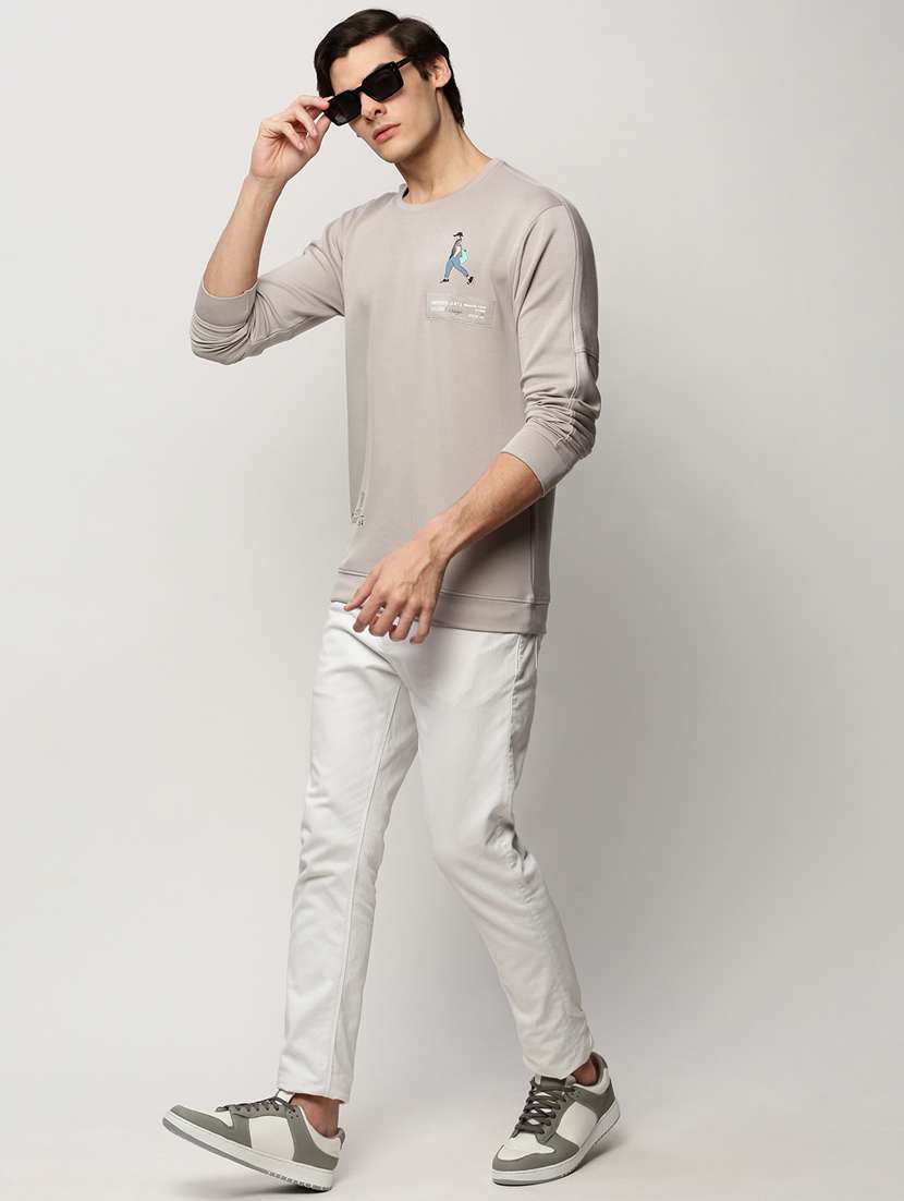 men long sleeves front & back printed sweatshirt  - 20325396 -  Standard Image - 4