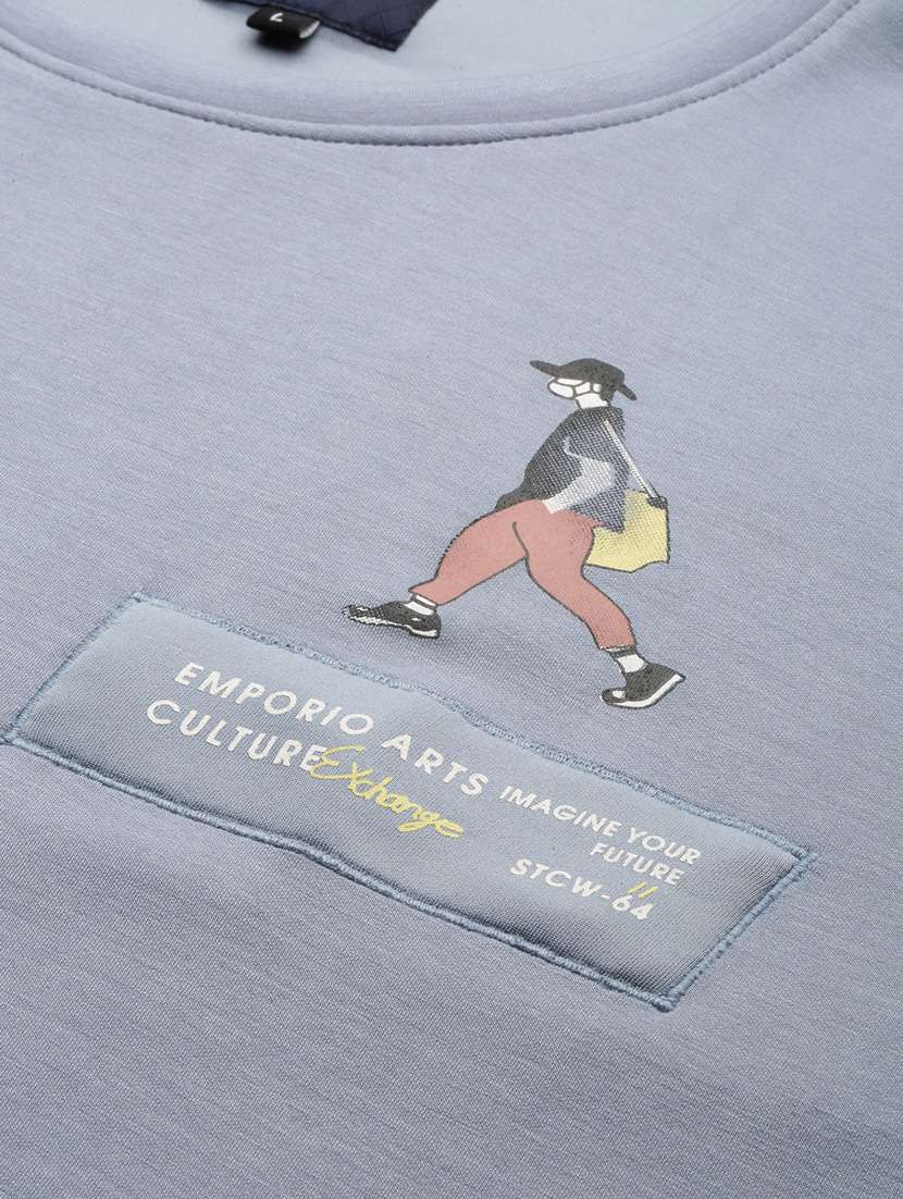 mens placement print sweatshirt - 20325397 -  Standard Image - 6