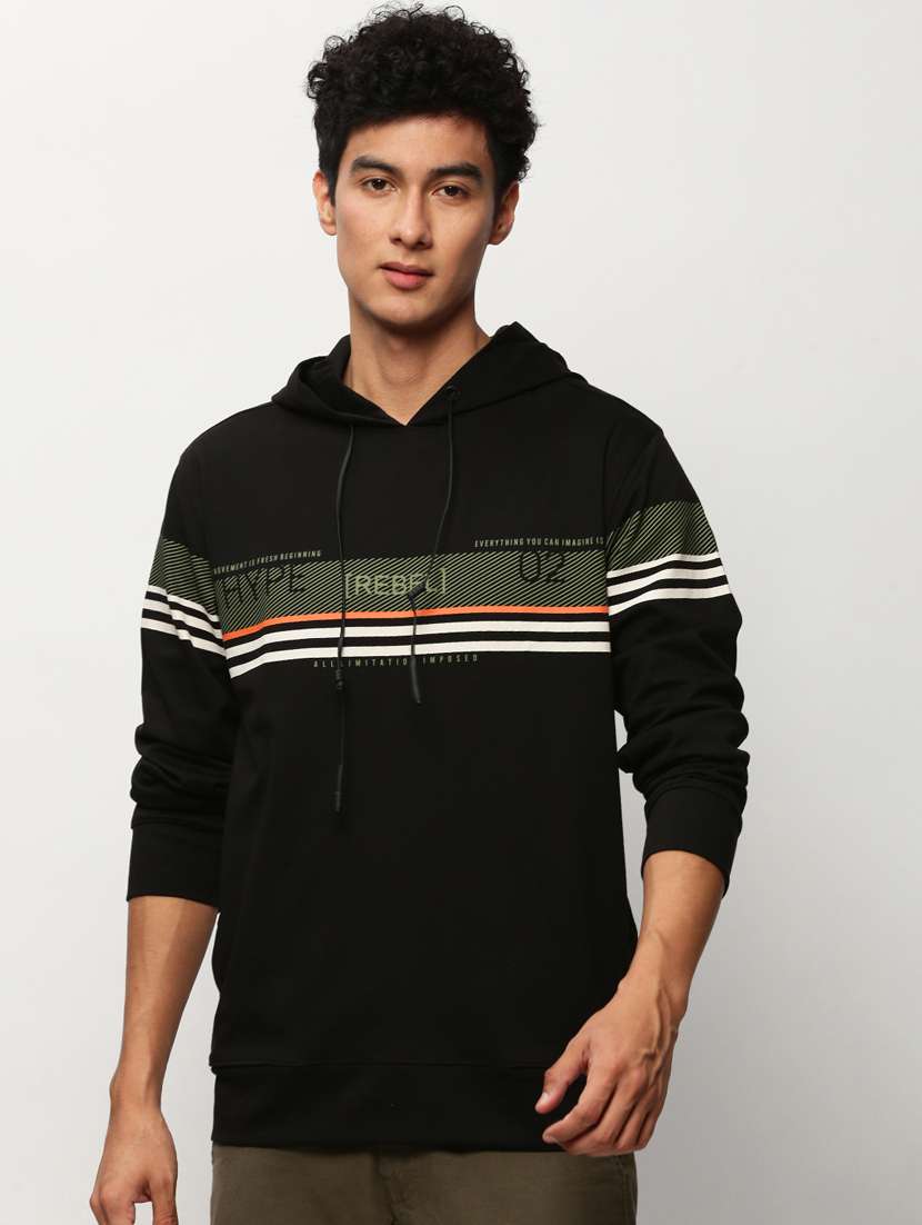 mens striped sweatshirt