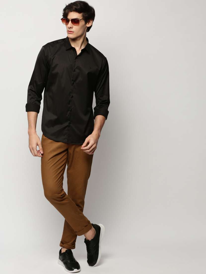 mens solid casual shirt - 20325438 -  Standard Image - 4
