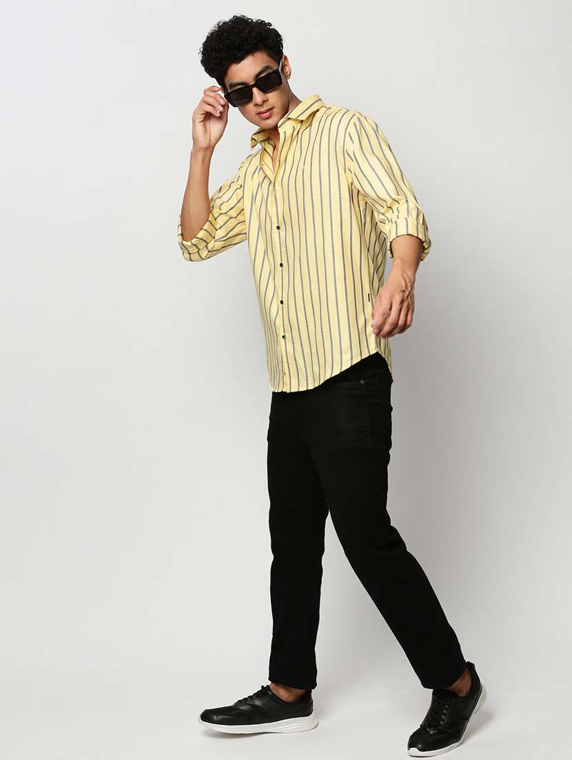 mens stripes casual shirt - 20325453 -  Standard Image - 4