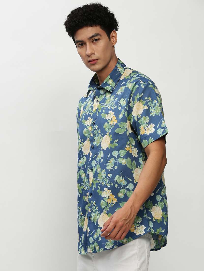 mens florals casual shirt - 20325465 - Standard Image - 1