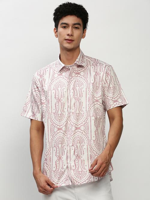 mens paisley casual shirt - 20325466 - Standard Image - 0