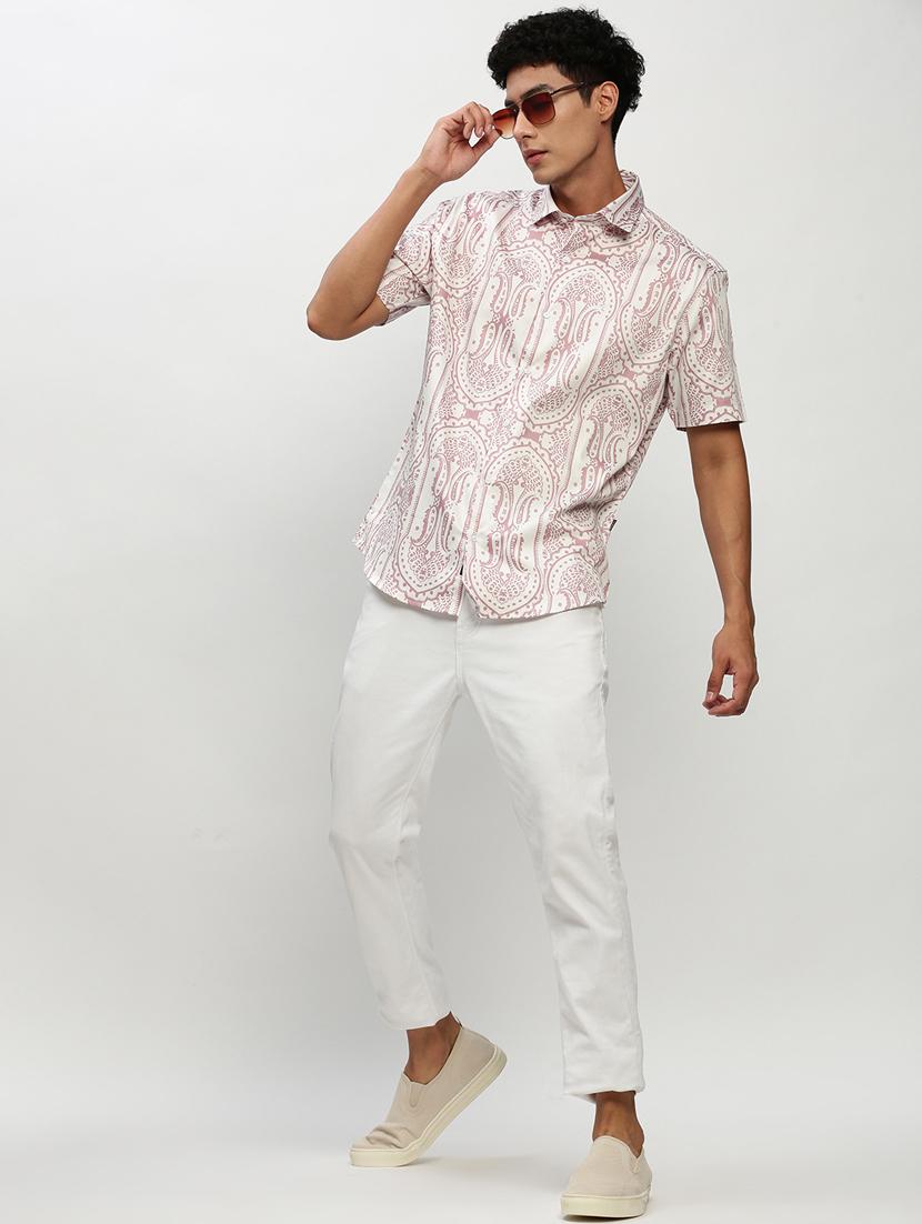 mens paisley casual shirt - 20325466 - Standard Image - 4