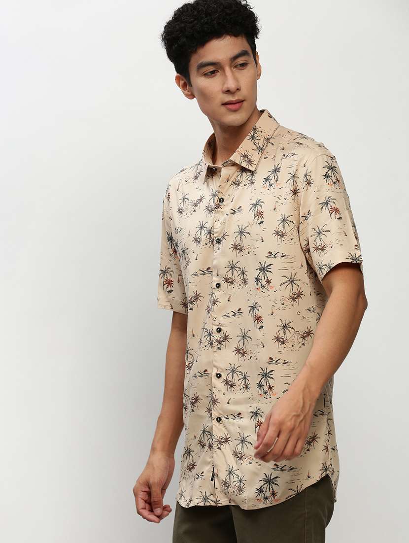 mens printed casual shirt - 20325467 -  Standard Image - 1