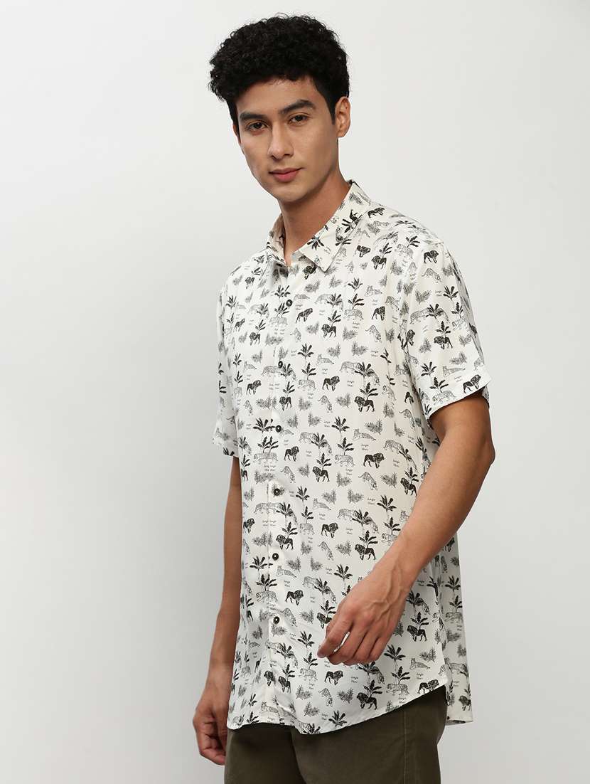 mens animal print casual shirt - 20325476 -  Standard Image - 1