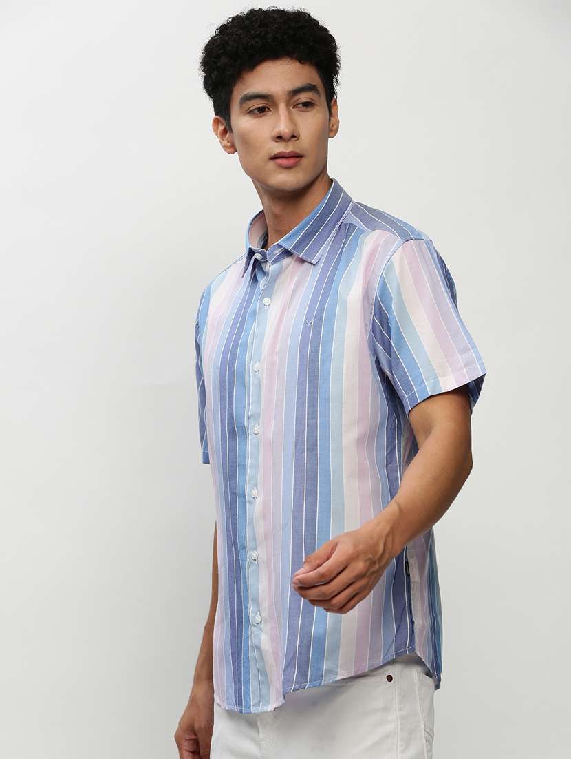 mens stripes casual shirt - 20325499 -  Standard Image - 1