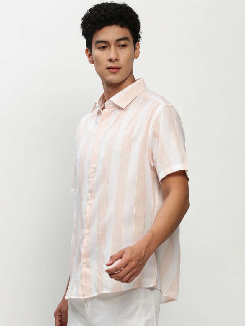 mens stripes casual shirt - 20325501 -  Standard Image - 1