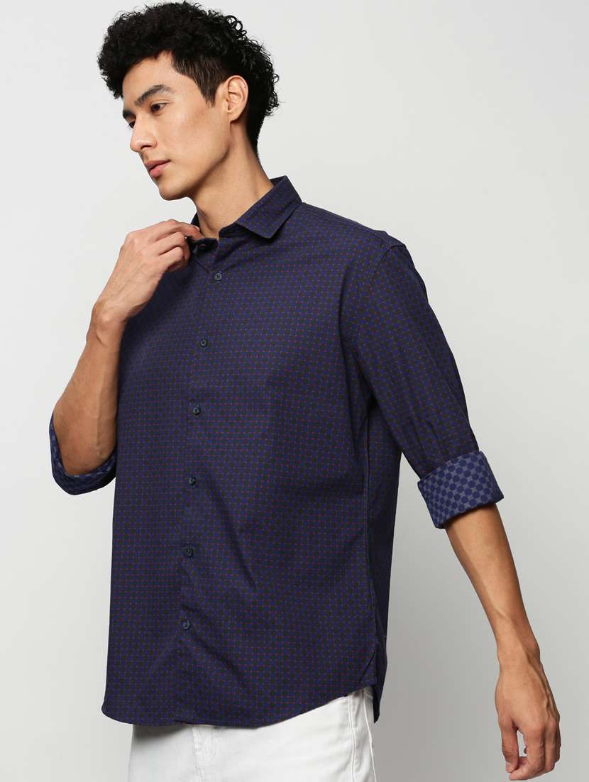 mens solid casual shirt - 20325508 -  Standard Image - 1