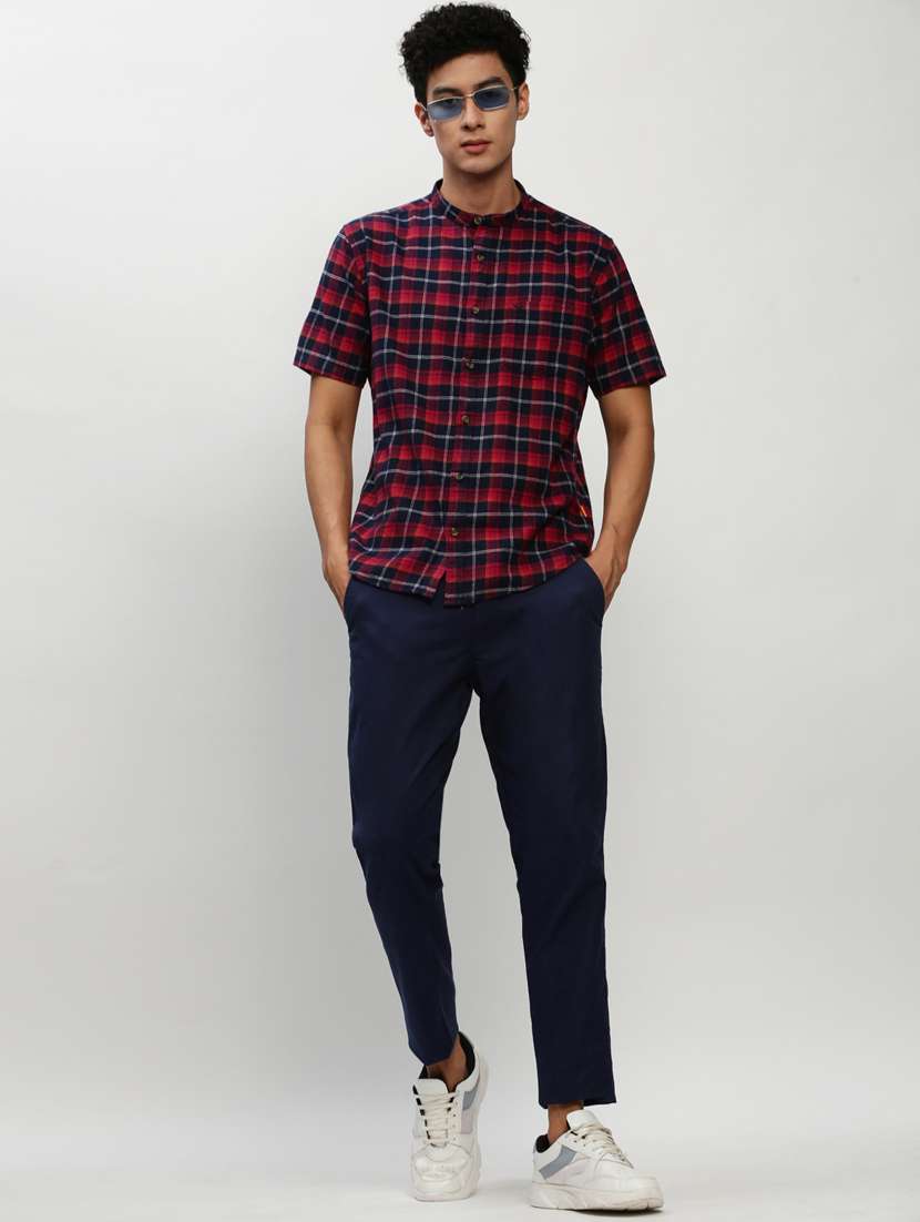 mens checks casual shirt - 20325516 -  Standard Image - 4