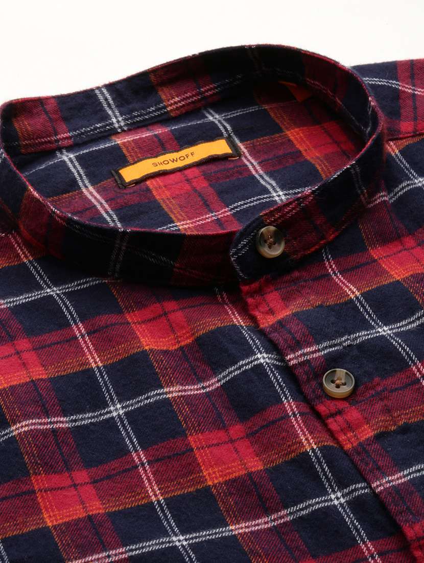 mens checks casual shirt - 20325516 -  Standard Image - 6