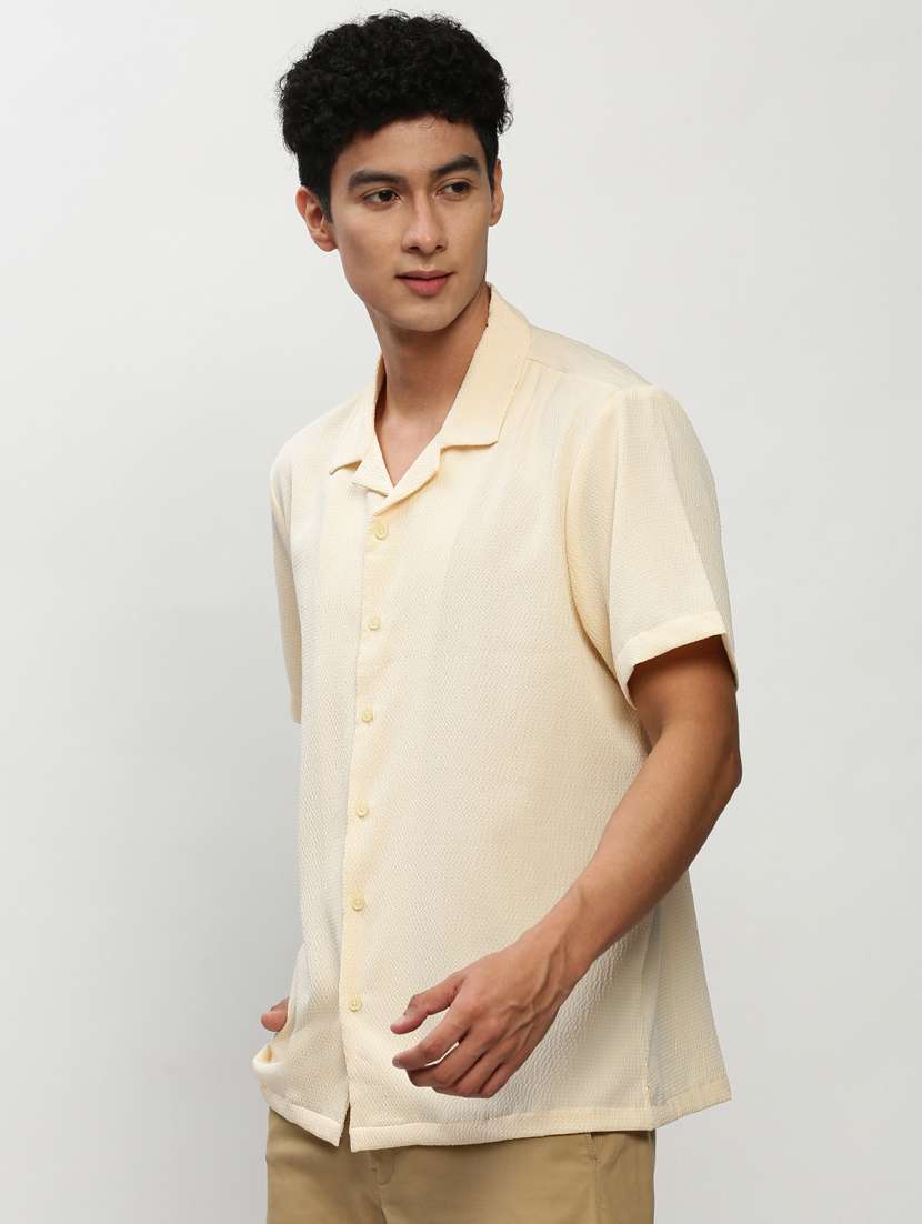 mens solid casual shirt - 20325519 -  Standard Image - 1