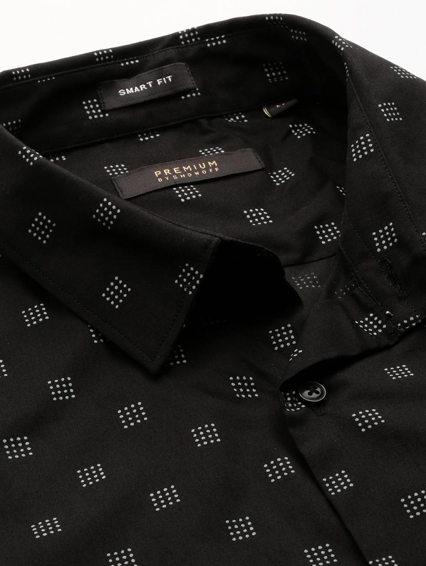 mens geometric casual shirt - 20325528 - Standard Image - 6